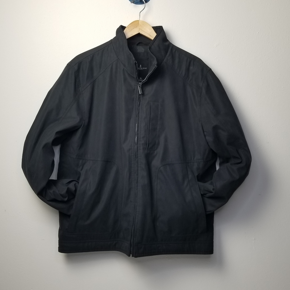 EUC London Fog Black Zip Up